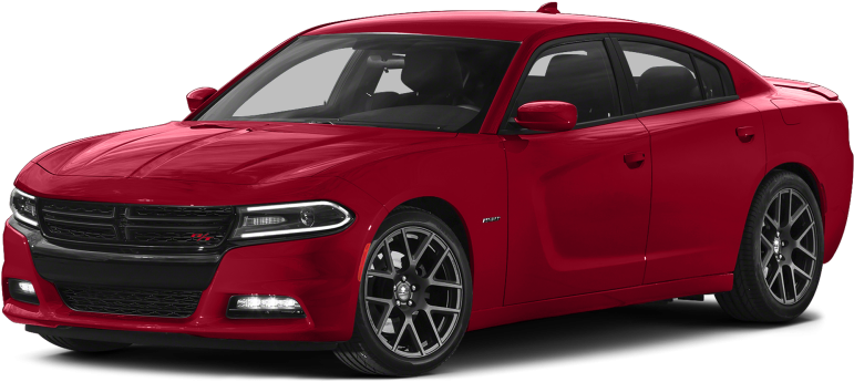 Red Dodge Charger S X T Profile View PNG Image