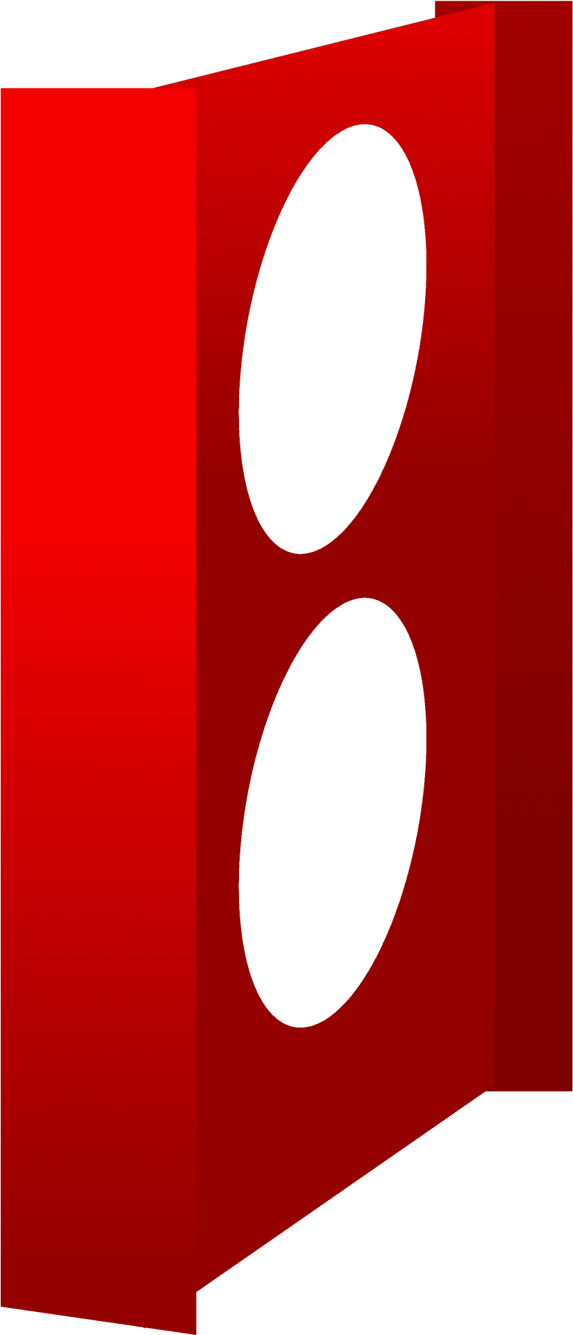 Red Domino Tile Double Six PNG Image