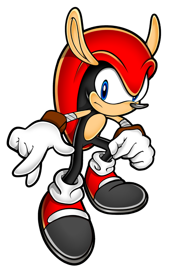 Red Echidna Character PNG Image