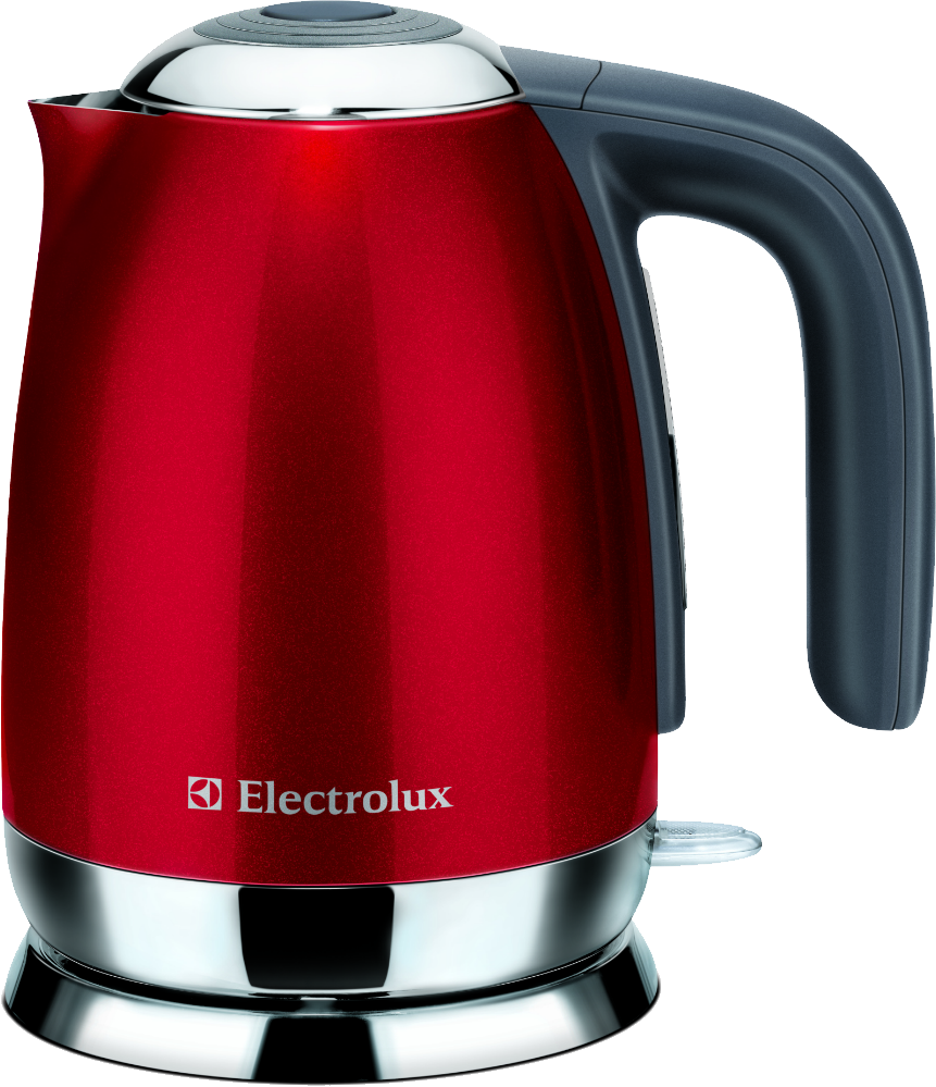 Red Electrolux Electric Kettle PNG Image