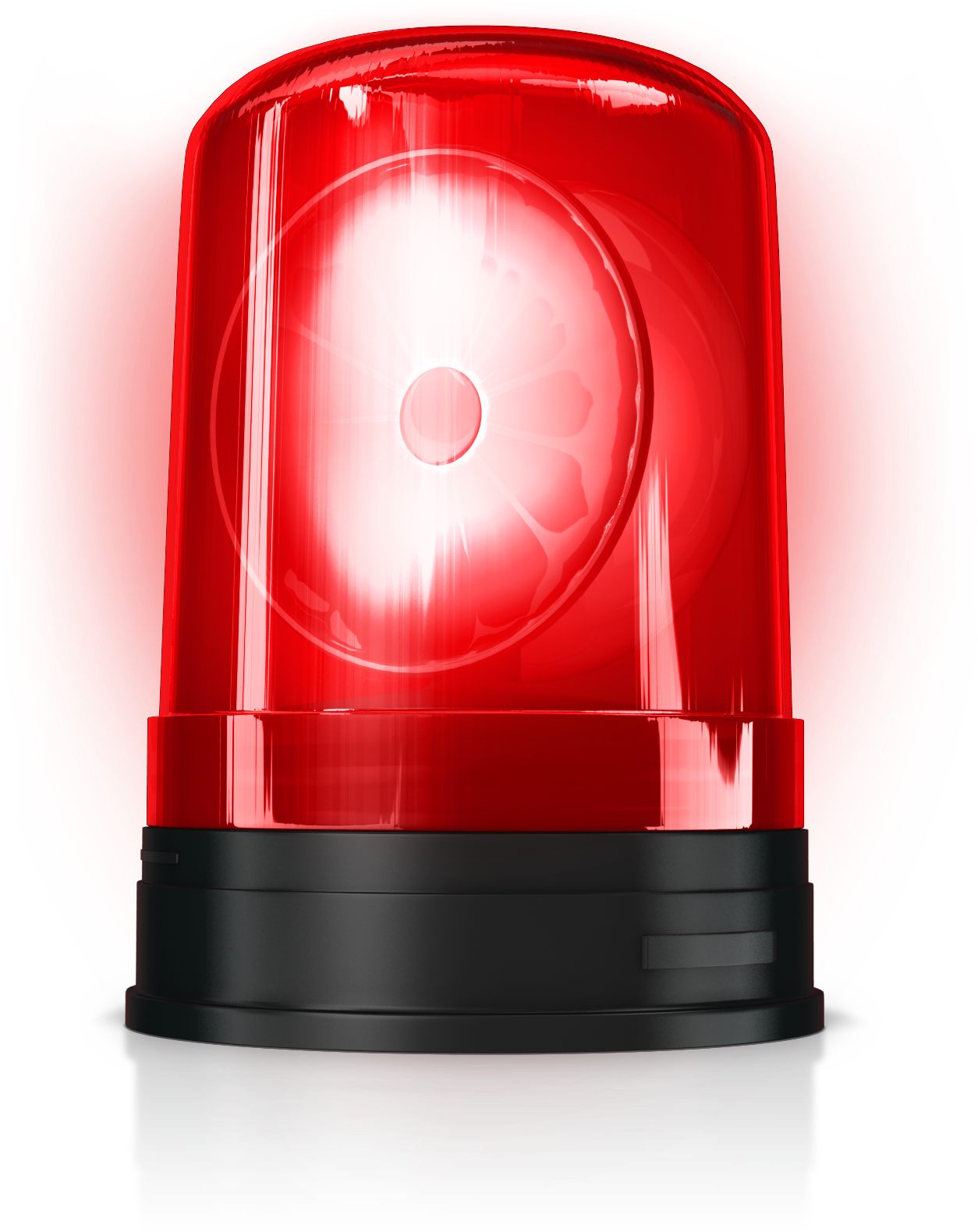 Red Emergency Siren Light PNG Image