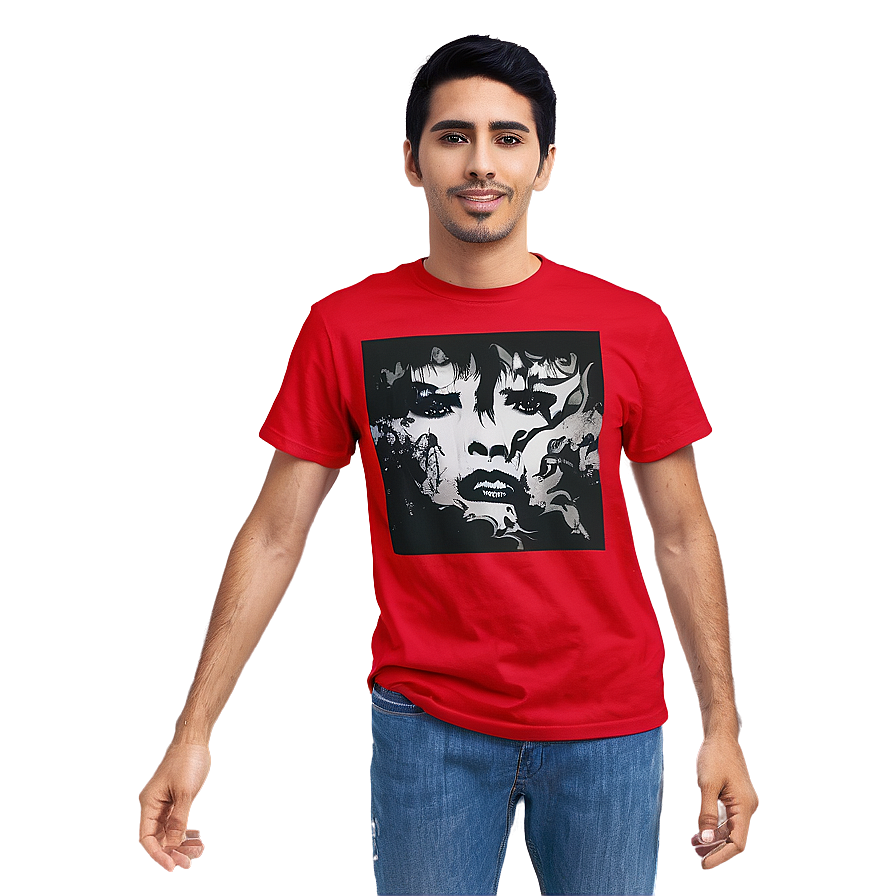 Red Emo Shirt Png Jlm70 PNG Image