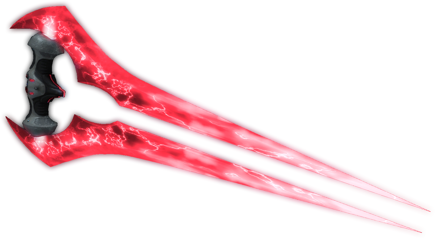 Red Energy Bladed Weapon PNG Image