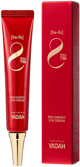 Red Energy Eye Cream Yadah Packaging PNG Image