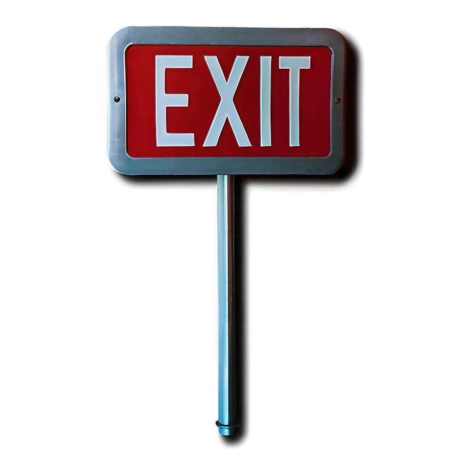 Red Exit Sign Png 65 PNG Image