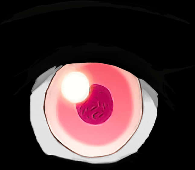 Red Eye Closeup Artistic Representation PNG Image