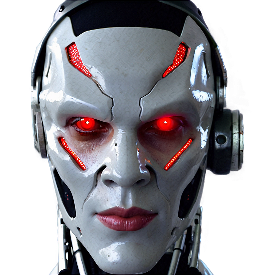 Red Eyes Cyborg Png Ajw PNG Image