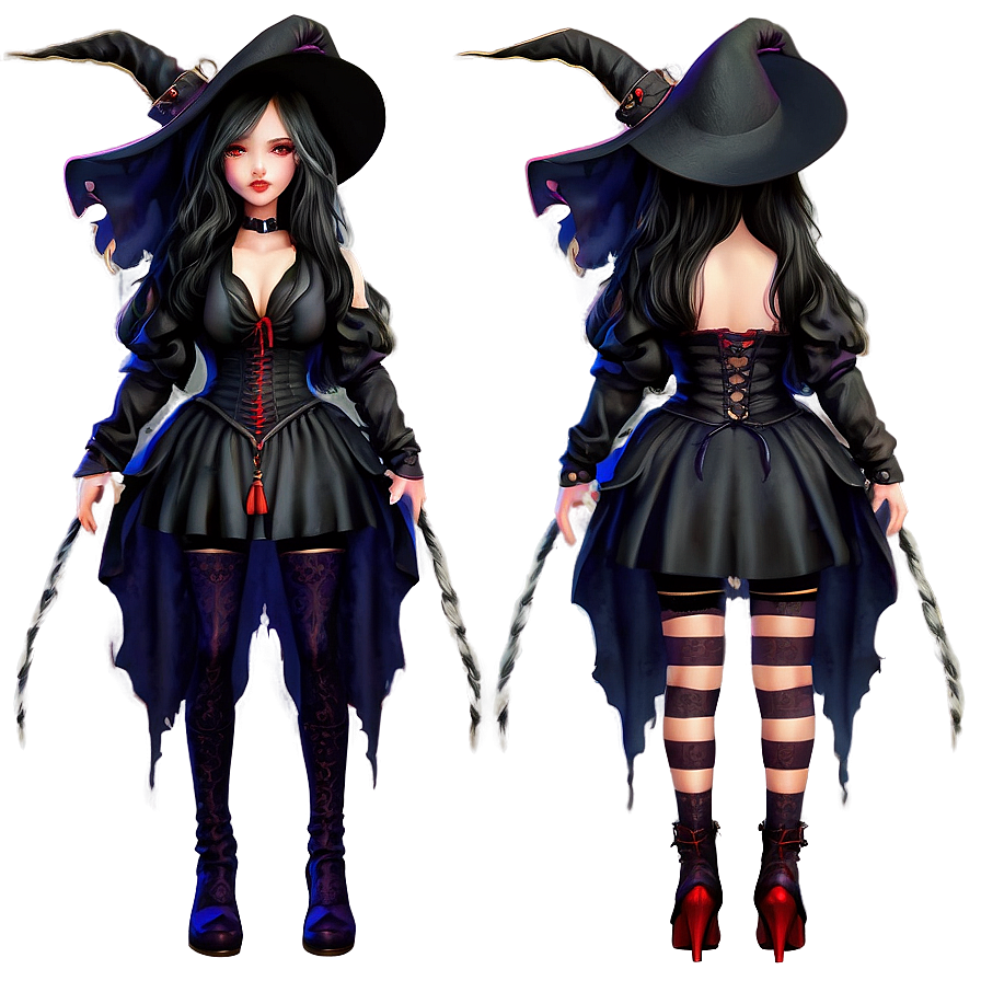 Red Eyes Witch Png Sco PNG Image