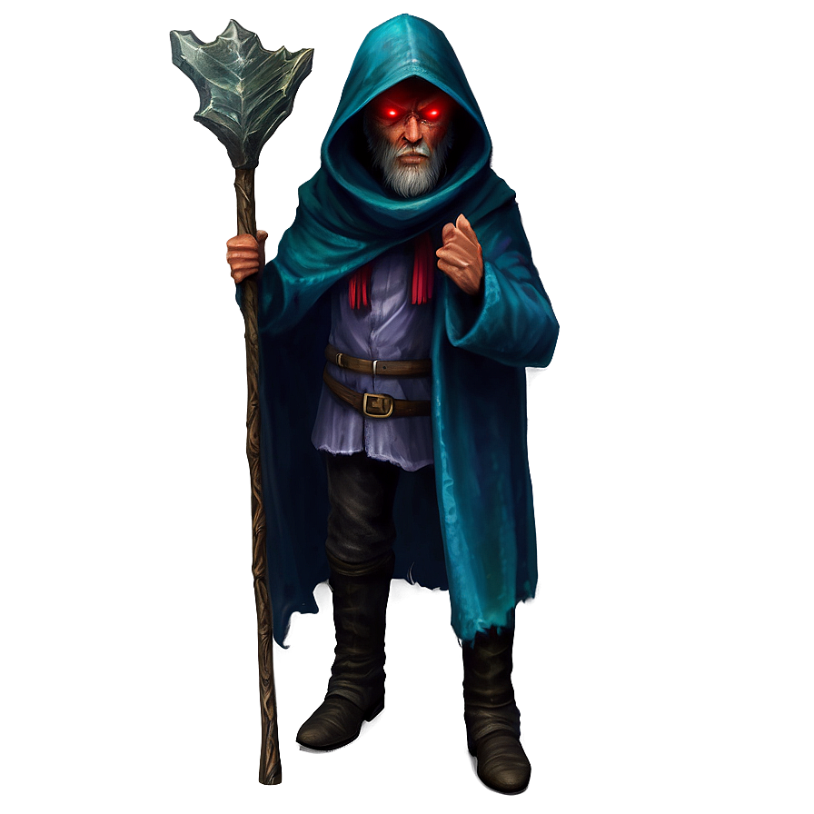 Red Eyes Wizard Png Pwr PNG Image