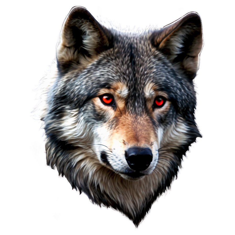 Red Eyes Wolf Png 05252024 PNG Image