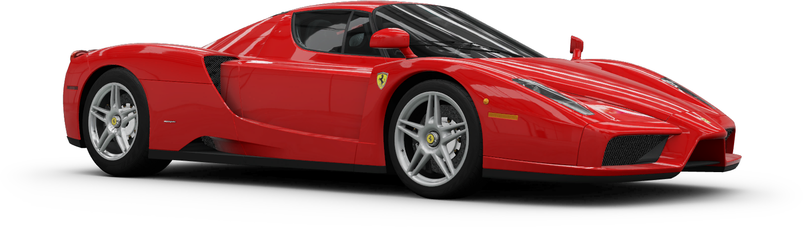 Red Ferrari Enzo Side View PNG Image