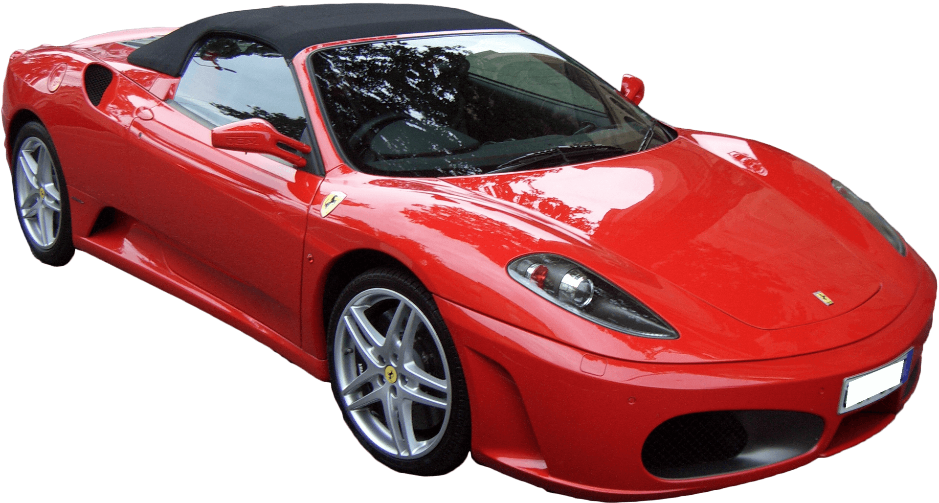 Red Ferrari F430 Spider Convertible PNG Image