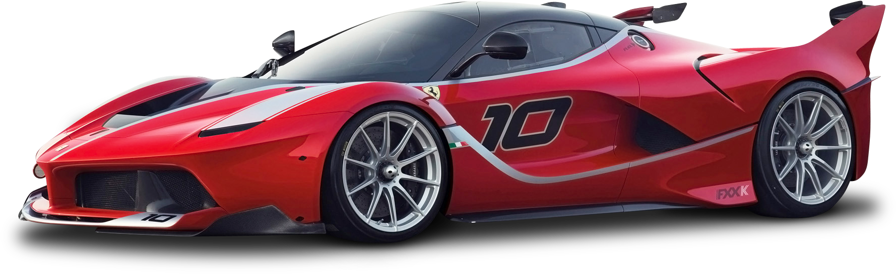 Red Ferrari Race Car Number10 PNG Image