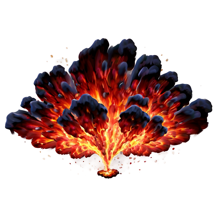 Red Fire Explosion Art Png Txs79 PNG Image