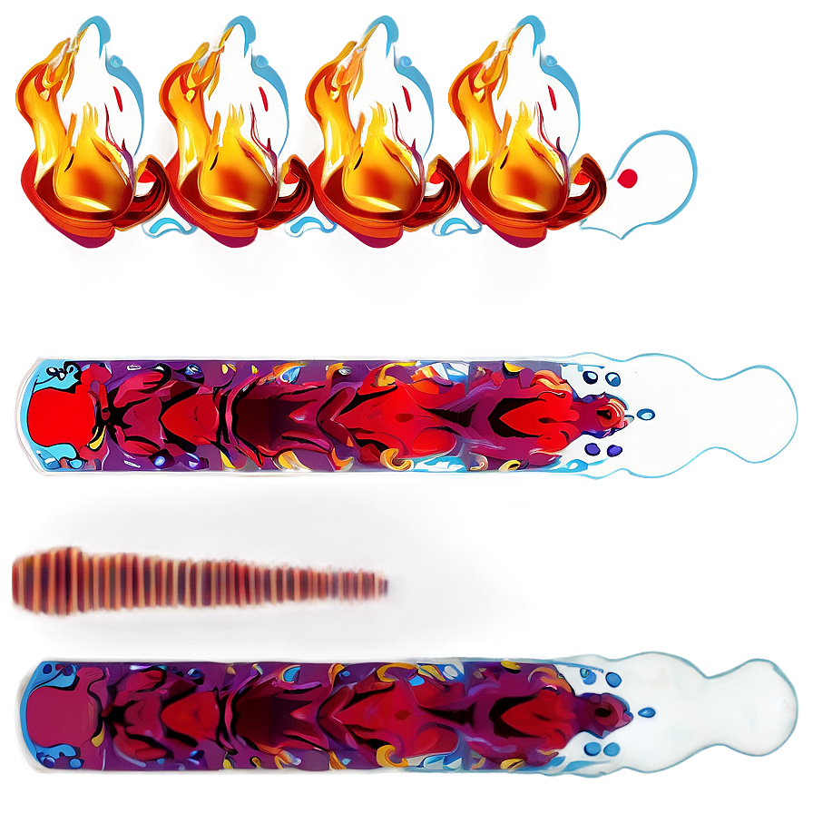 Red Fire Water Reflection Png Rak PNG Image