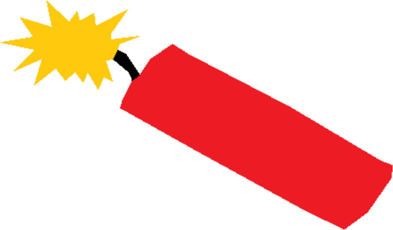 Red Firecracker Illustration PNG Image