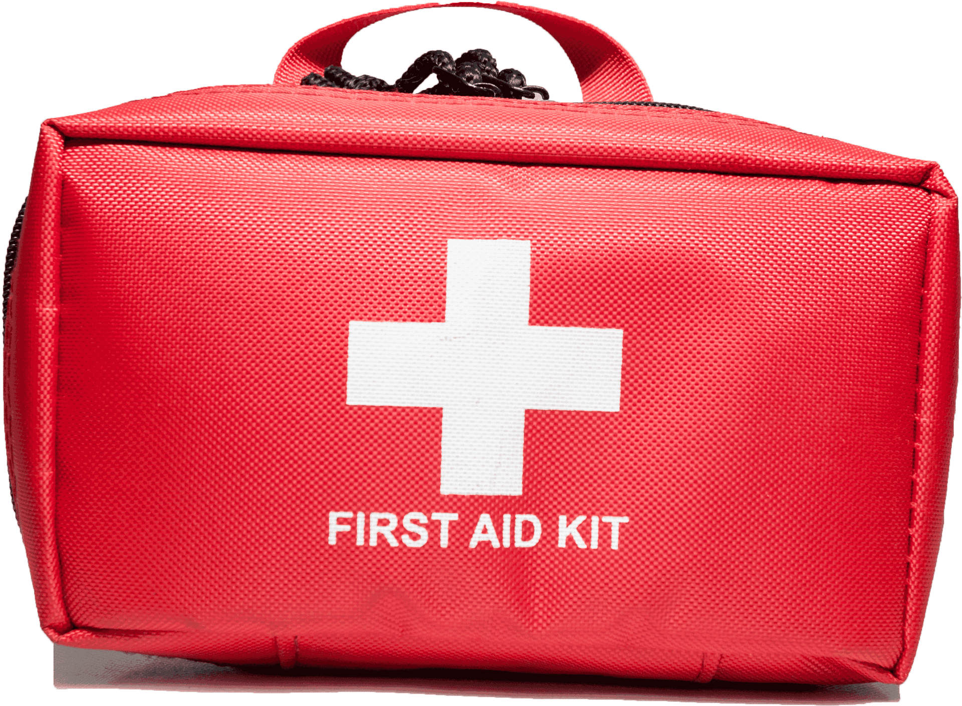 Red First Aid Kit Bag PNG Image