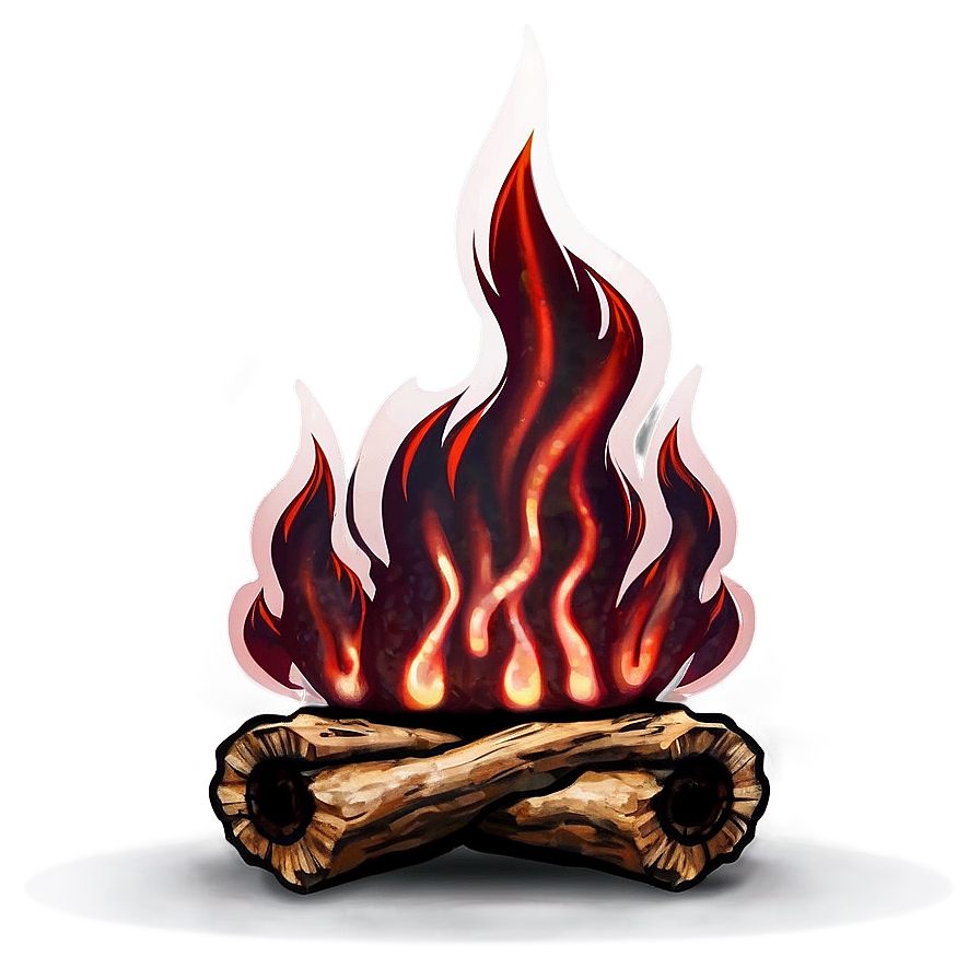 Red Flames B PNG Image