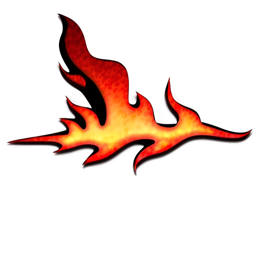 Red Flames Silhouette Png Tkg85 PNG Image