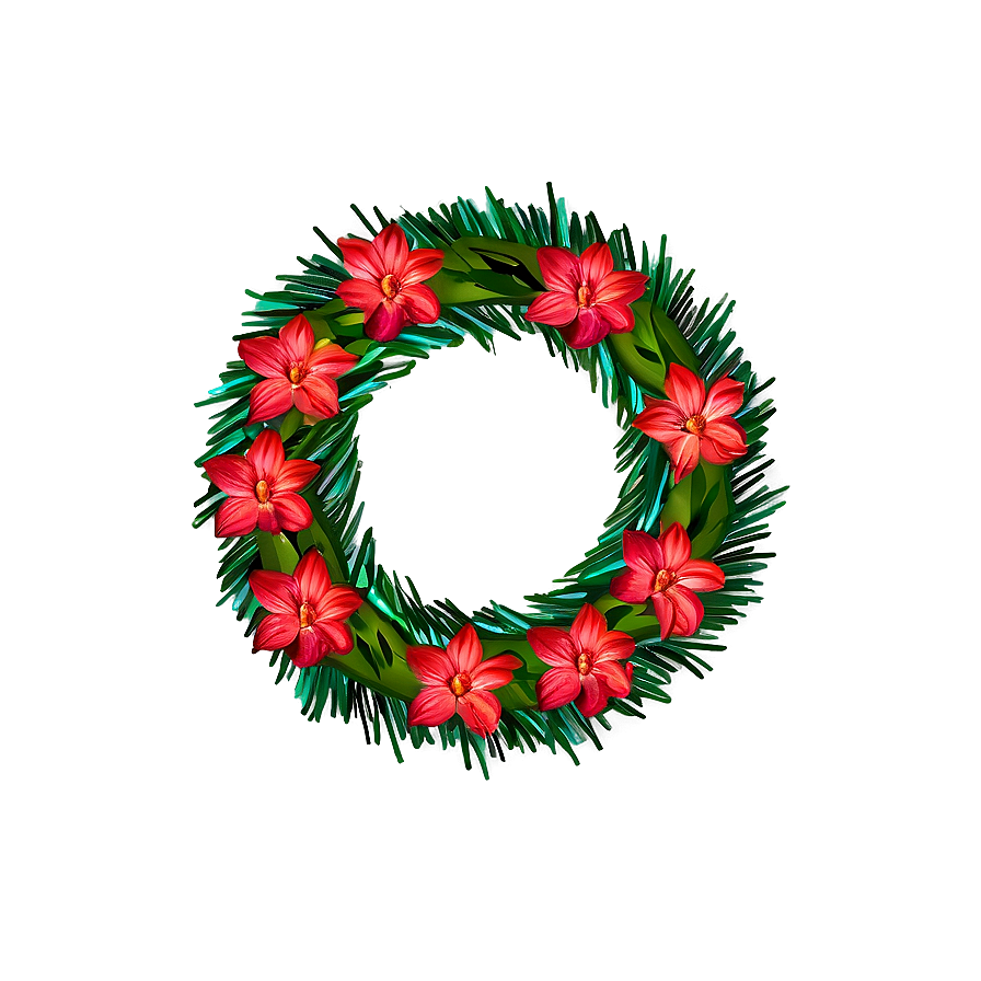 Red Floral Wreath Png 43 PNG Image