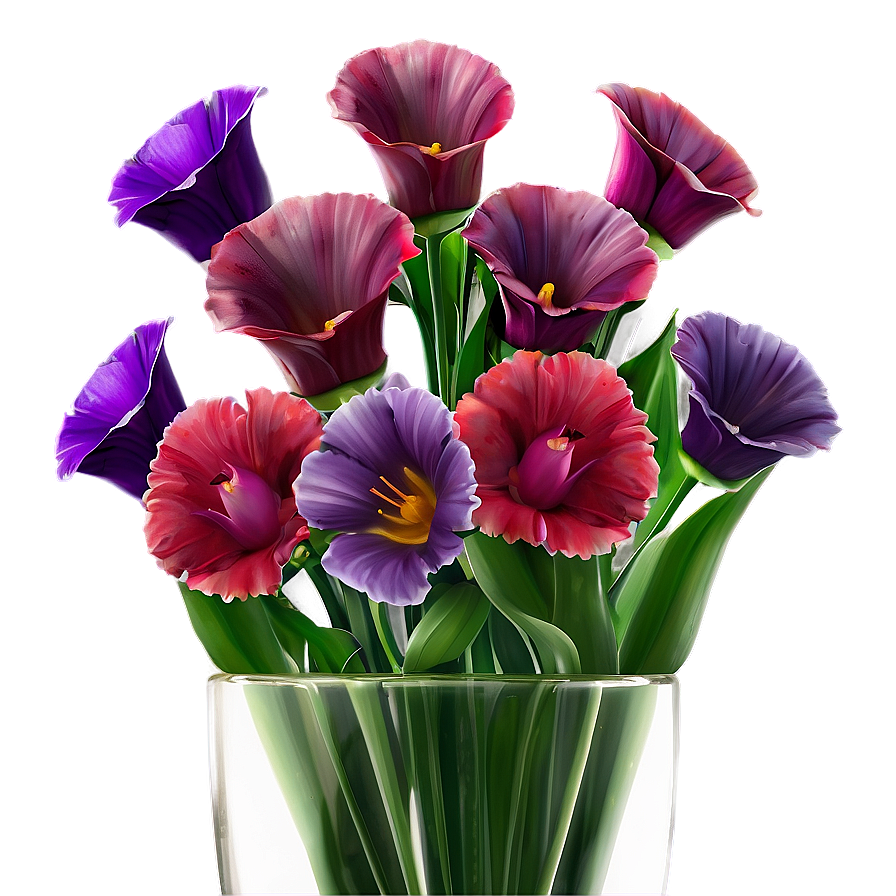 Red Flowers In Vase Png 06122024 PNG Image