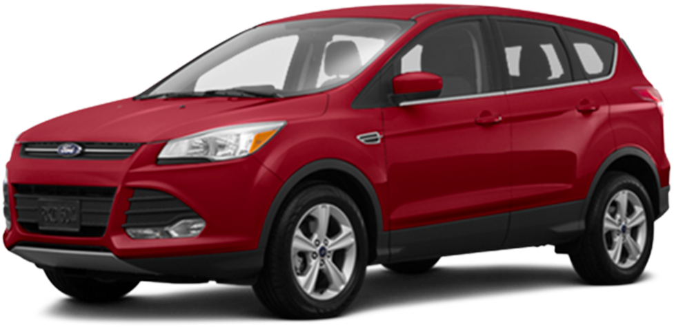 Red Ford Escape S U V Profile View PNG Image