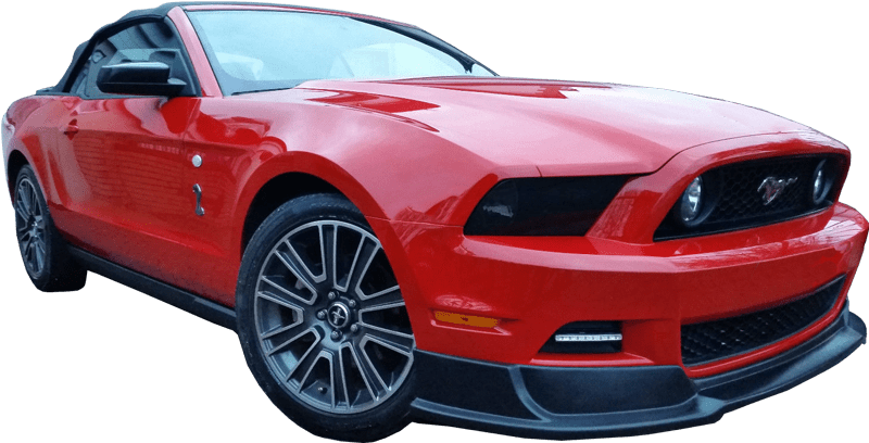 Red Ford Mustang Convertible PNG Image