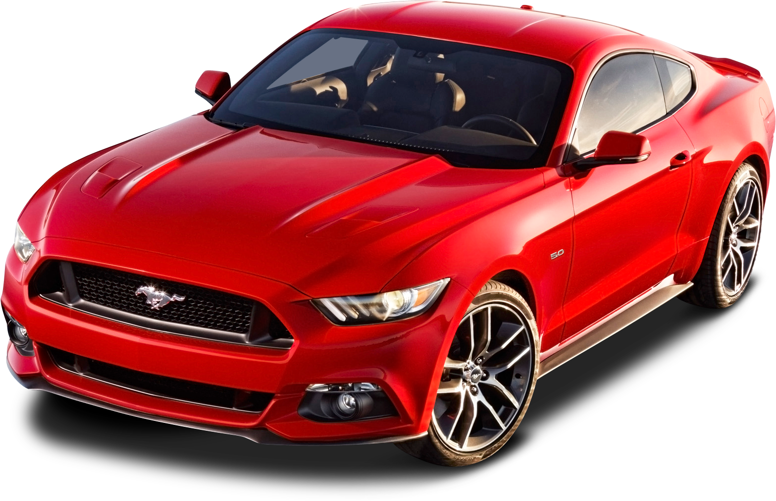 Red Ford Mustang G T Coupe PNG Image