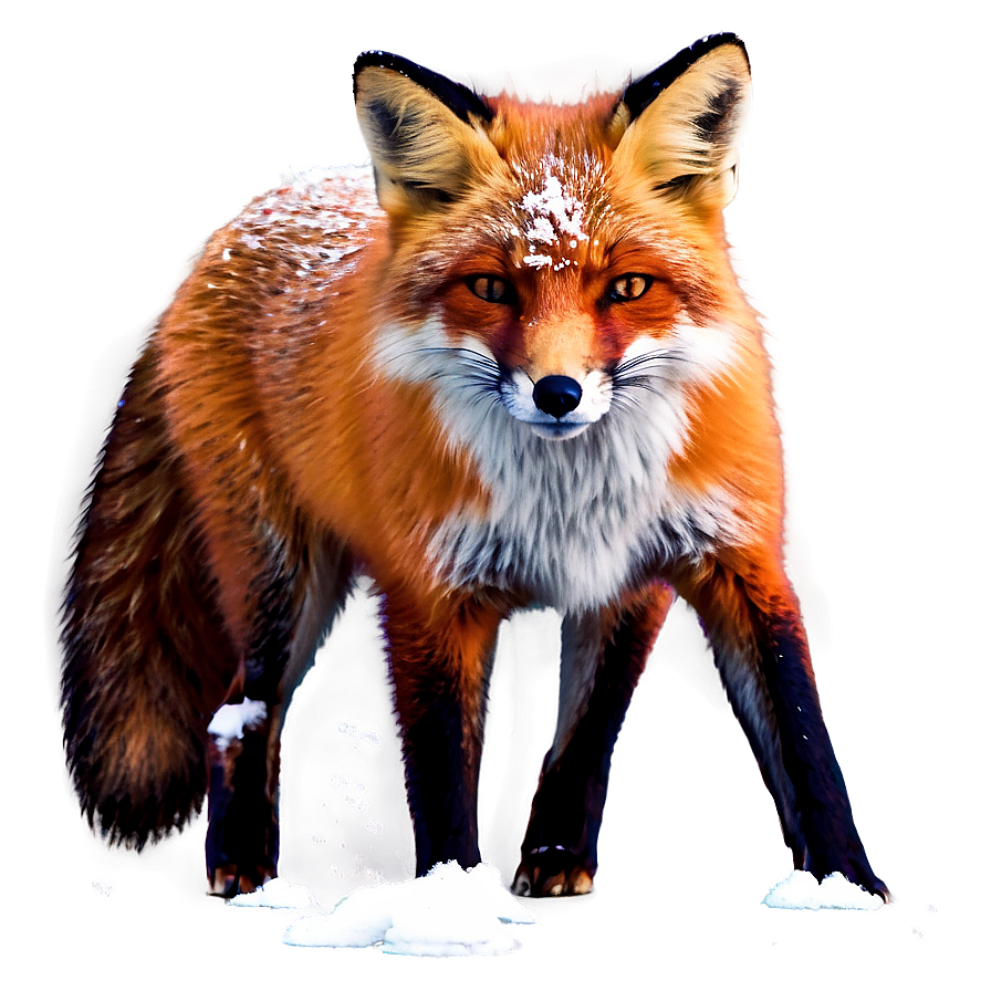 Red Fox In Snow Png 98 PNG Image