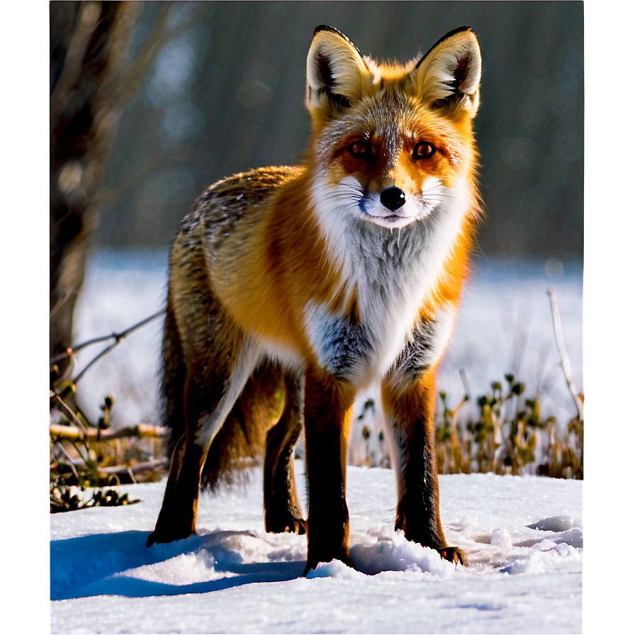 Red Fox In Snow Png Kdn34 PNG Image