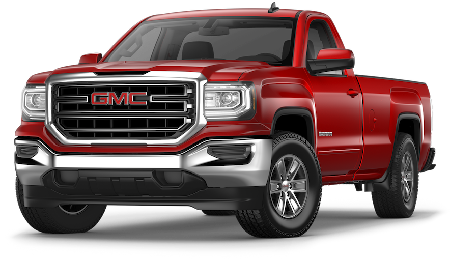 Red G M C Pickup Truck PNG Image