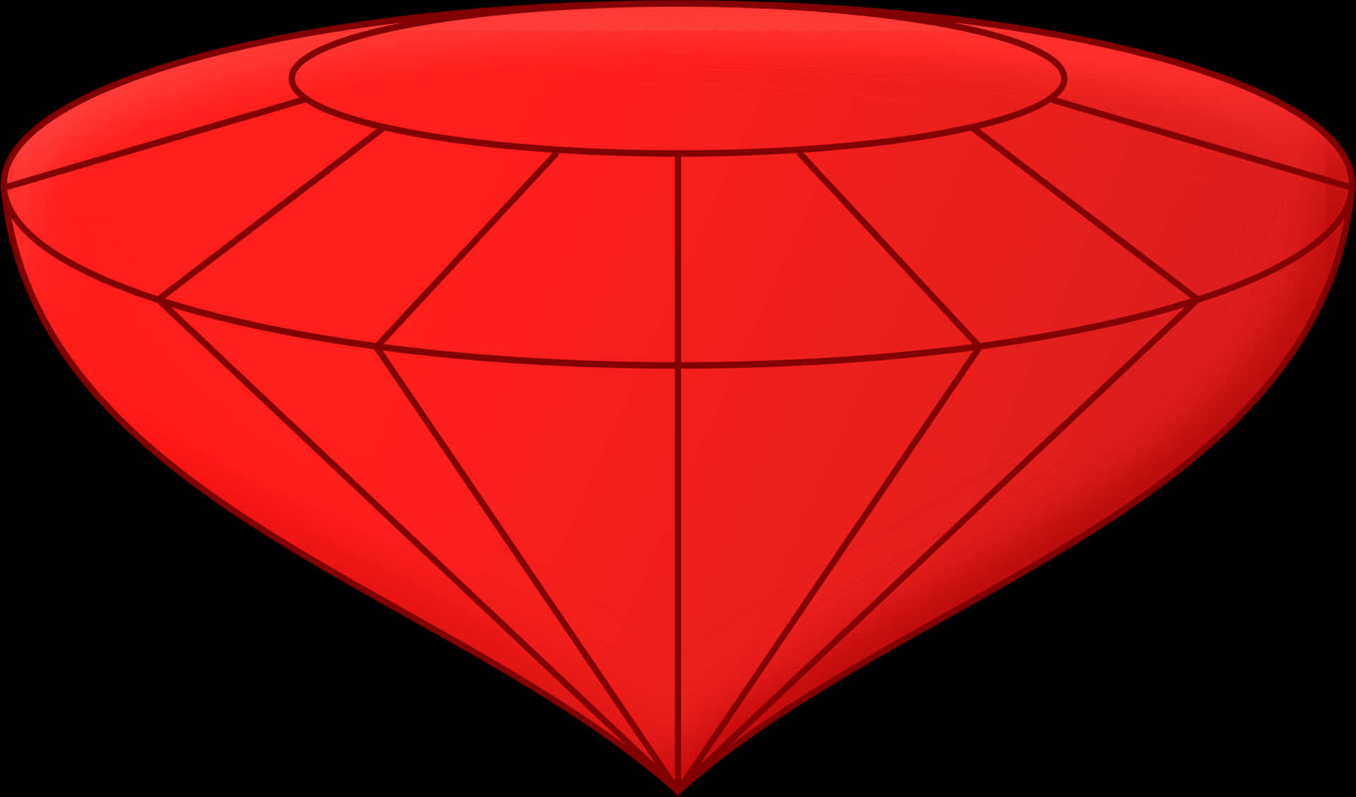 Red Gemstone Graphic PNG Image