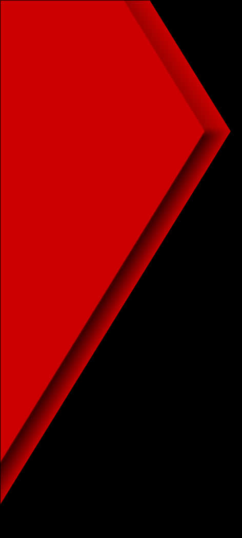 Red Geometric Shapeon Black Background PNG Image