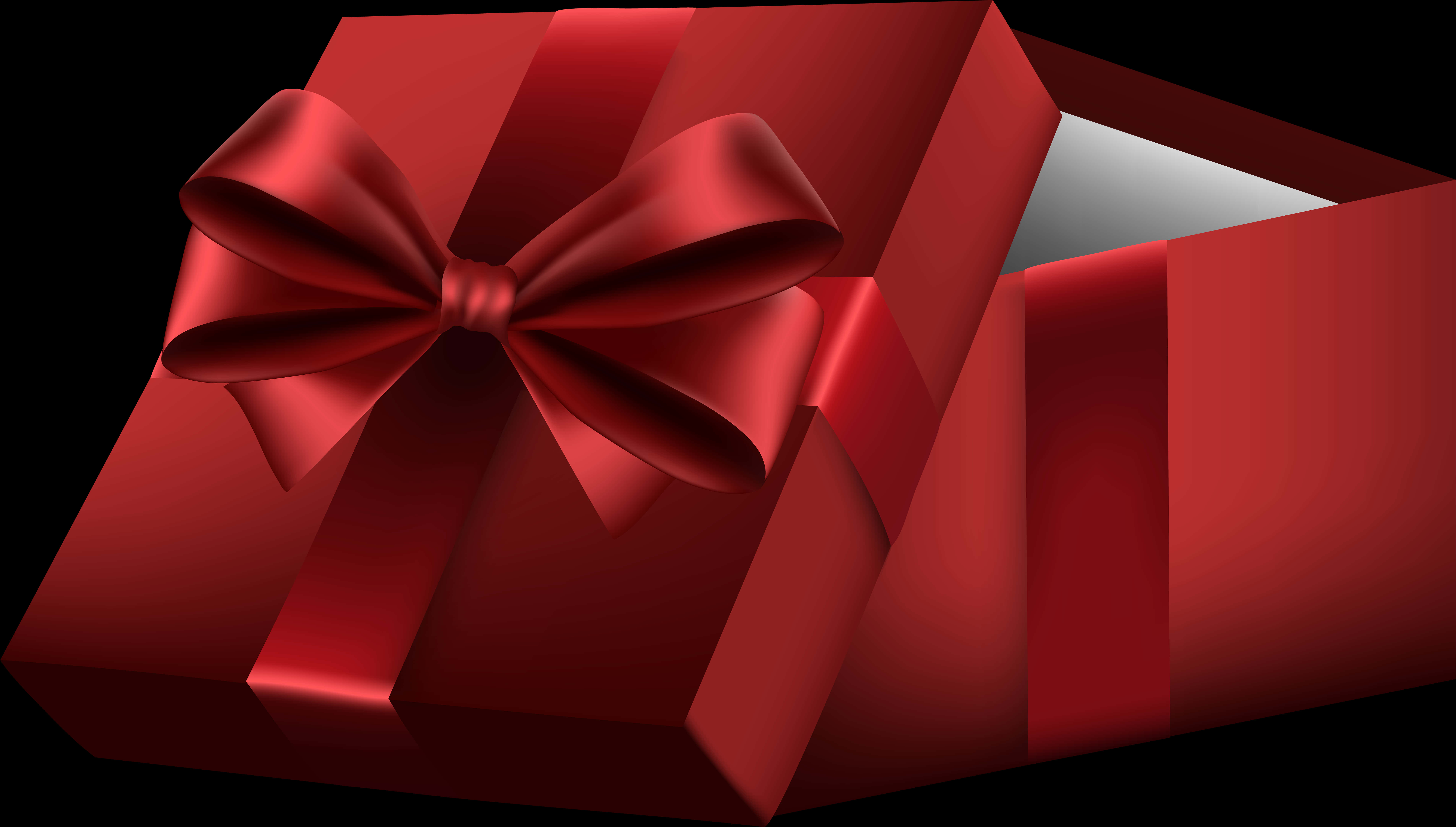 Red Gift Boxwith Bow PNG Image