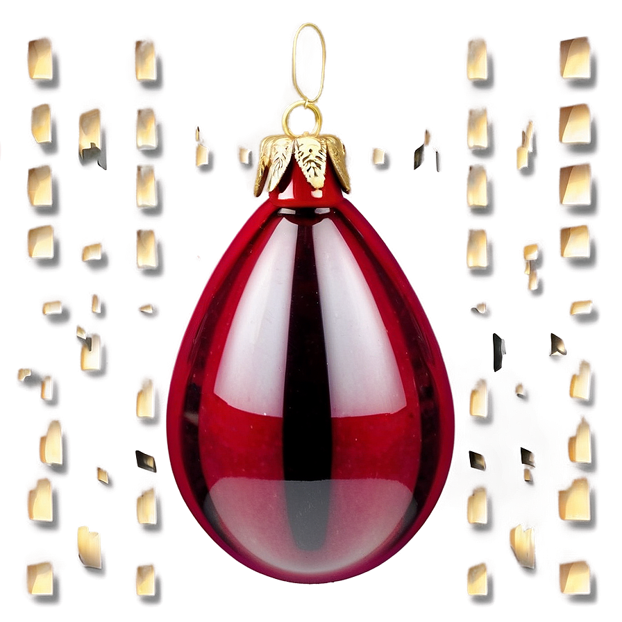 Red Glass Ornament Png Vyd PNG Image