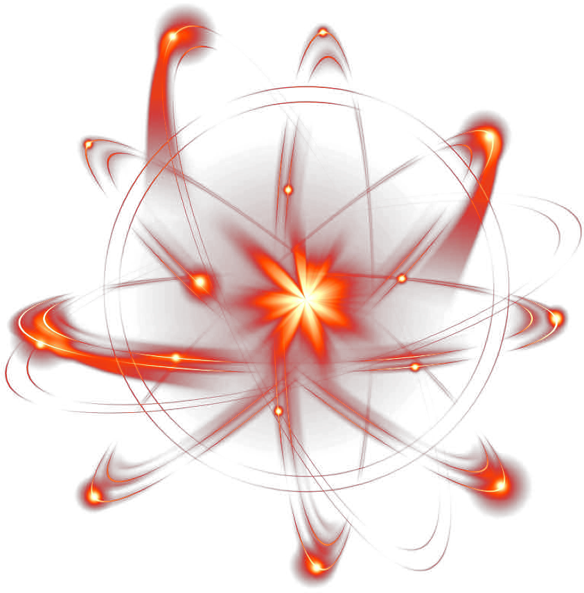 Red Glow Abstract Art PNG Image