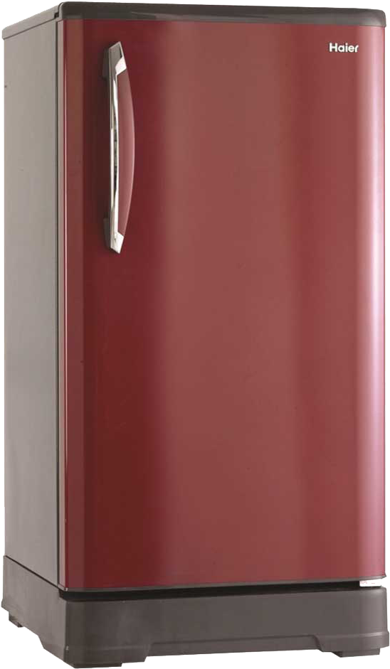 Red Haier Single Door Refrigerator PNG Image