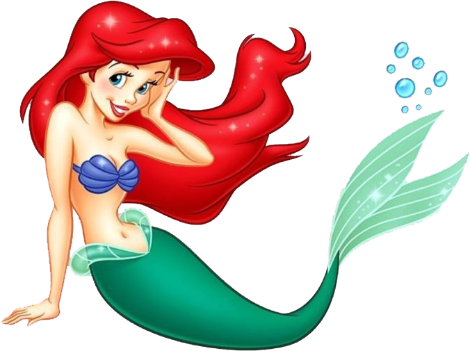 Red Haired_ Mermaid_ Cartoon_ Character PNG Image