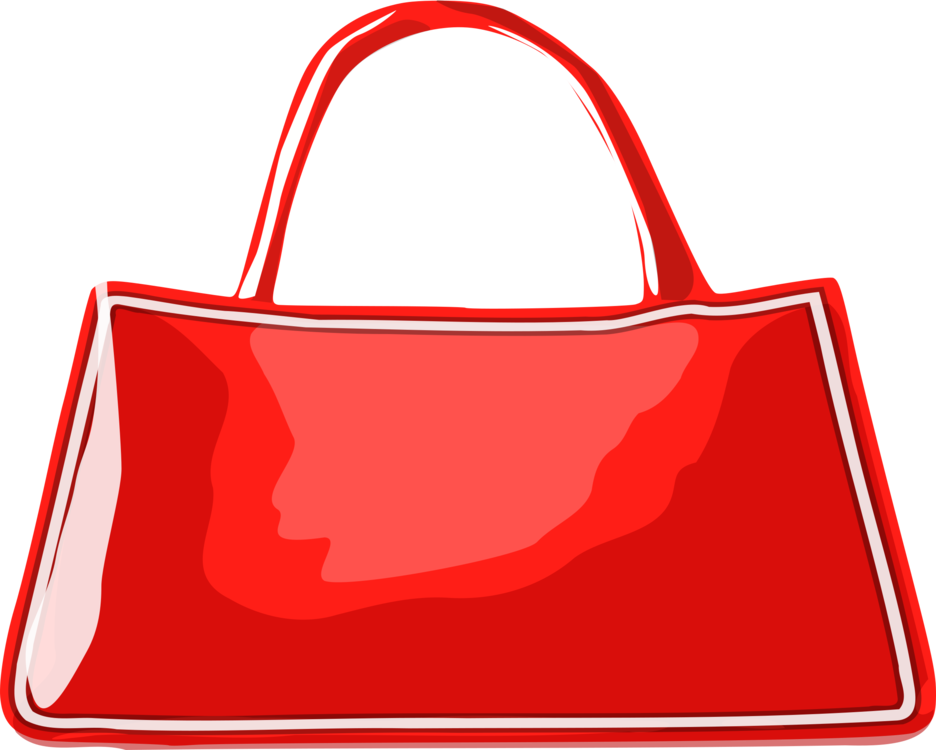 Red Handbag Illustration PNG Image