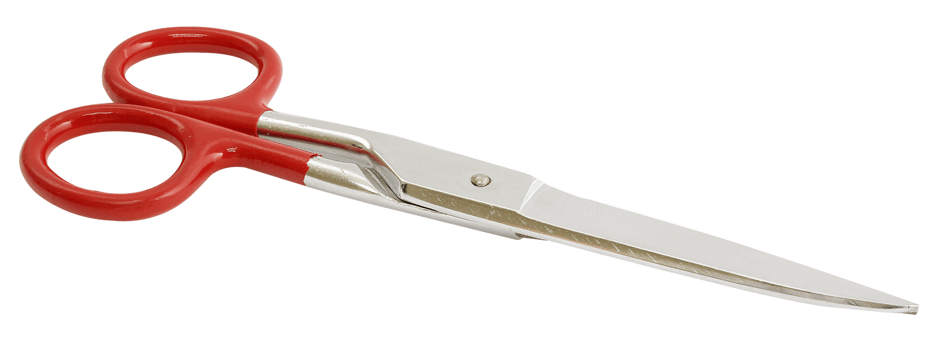 Red Handled Scissors Isolated PNG Image