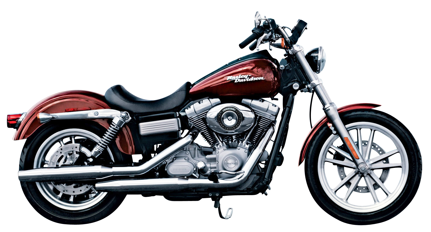 Red Harley Davidson Motorcycle PNG Image