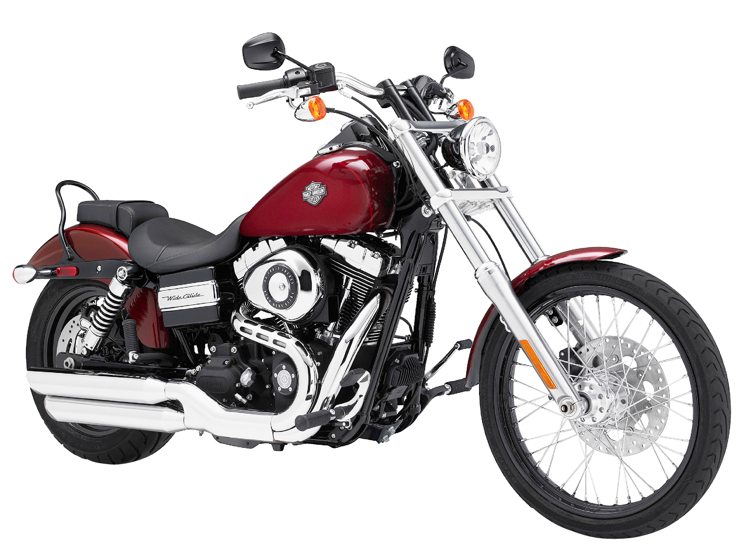 Red Harley Davidson Motorcycle PNG Image