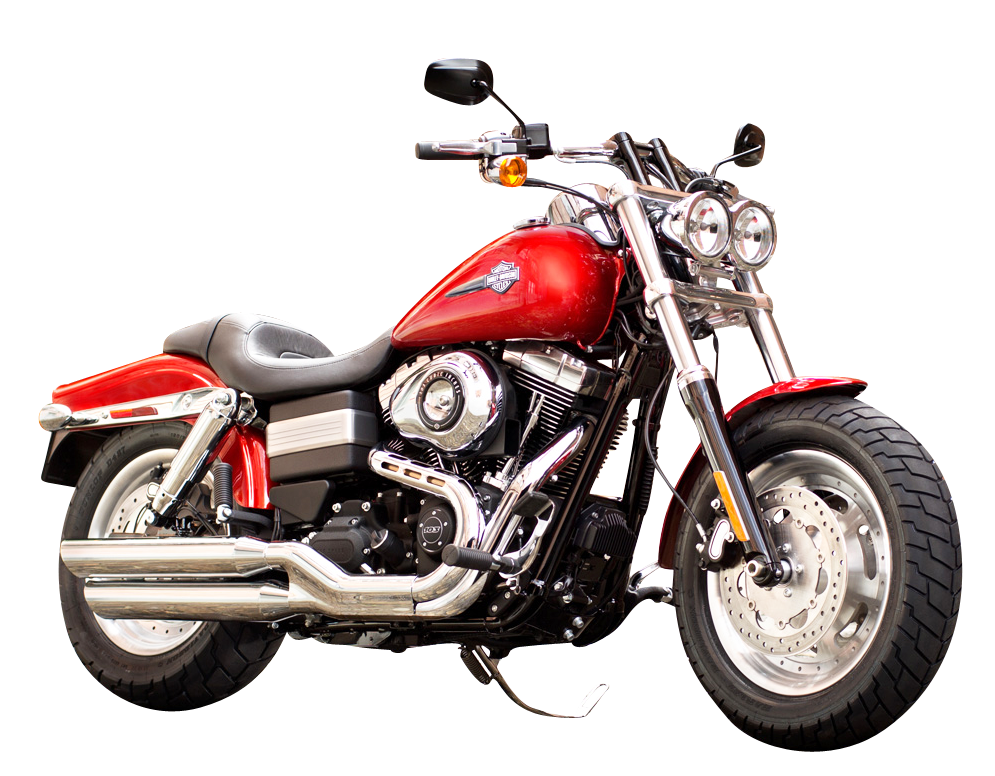 Red Harley Davidson Motorcycle PNG Image