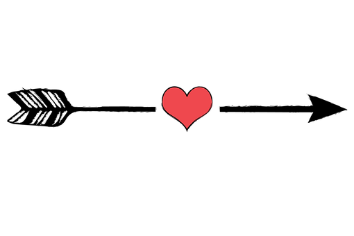 Red Heart Black Background PNG Image