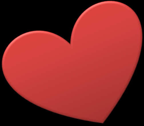 Red Heart Emoji Graphic PNG Image