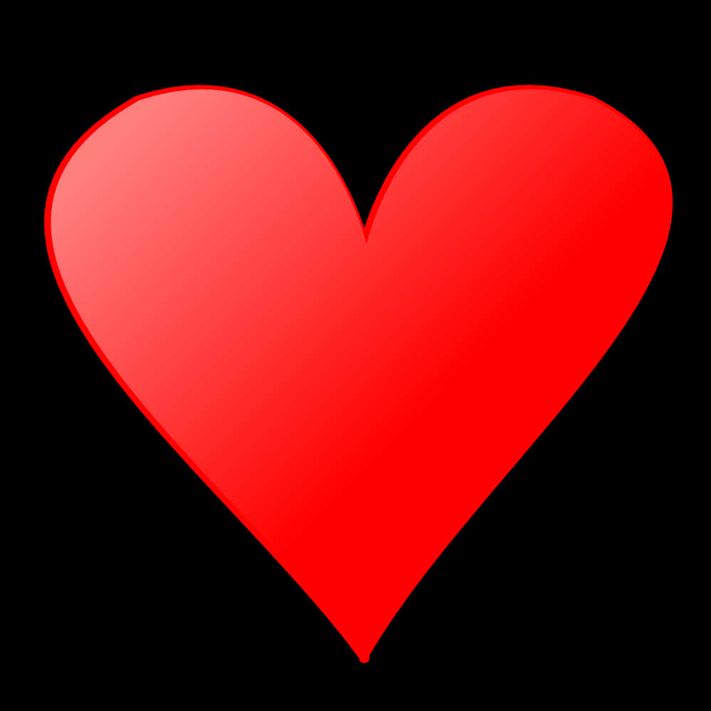 Red Heart Graphic PNG Image