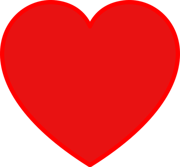 Red Heart Graphic PNG Image