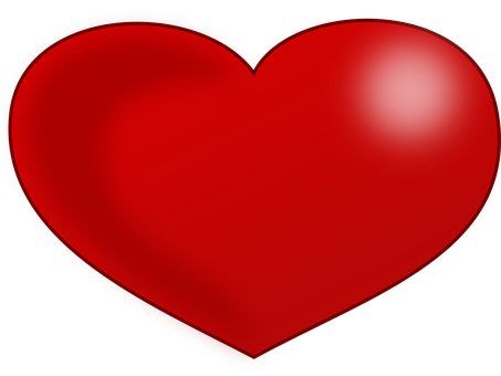 Red Heart Graphic PNG Image