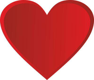 Red Heart Graphic PNG Image