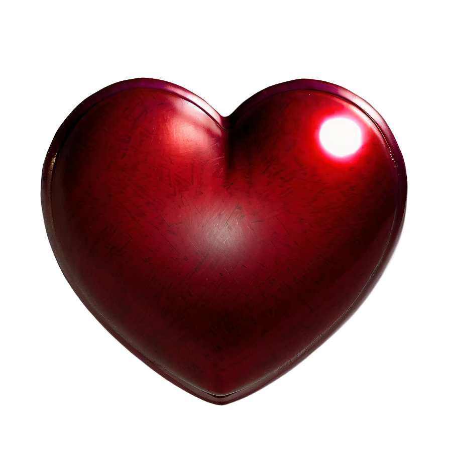 Red Heart Overlay Png 6 PNG Image